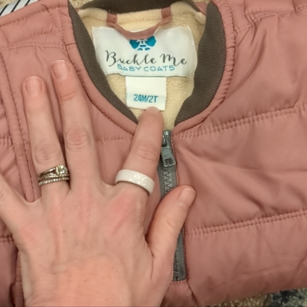 Buckle Kids Pink Puffer Jacket - Picture 5 of 5